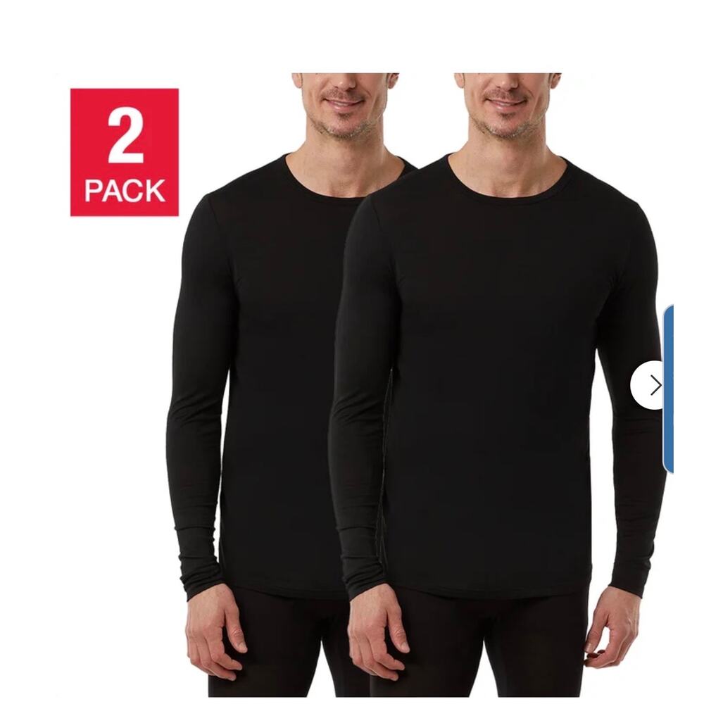 32 Degrees Men's Heat Tee, 2-pack Size XL NEW # K31
